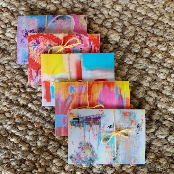 NEW, 5 Pack Assorted Art Cards, My Own Original Artwork, Envelopes Included - Picture 4 of 8